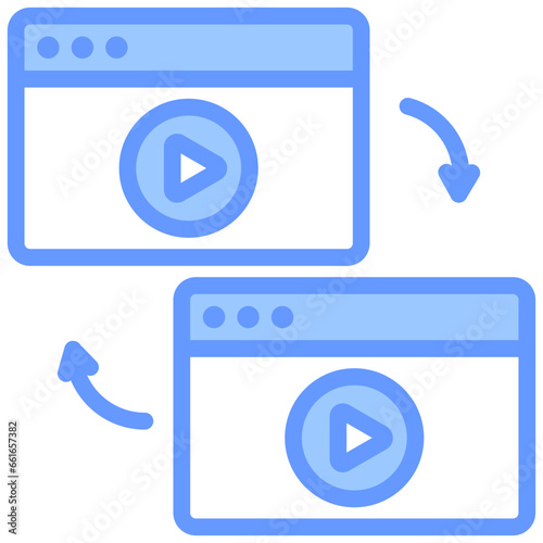 Related Video Blue Icon