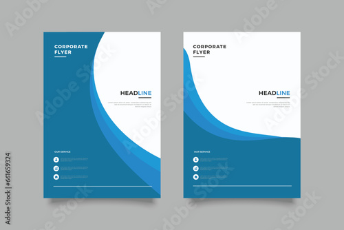 annual report coorporate flyer template cover design
