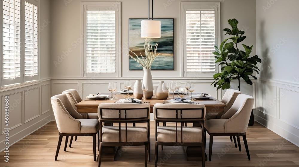 Elegant and clutter-free formal dining area
Elegant and clutter-free formal dining area