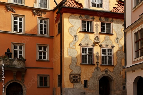 a house in Prague's old town square. Generative AI
