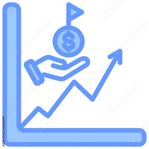 Offer Price Blue Icon