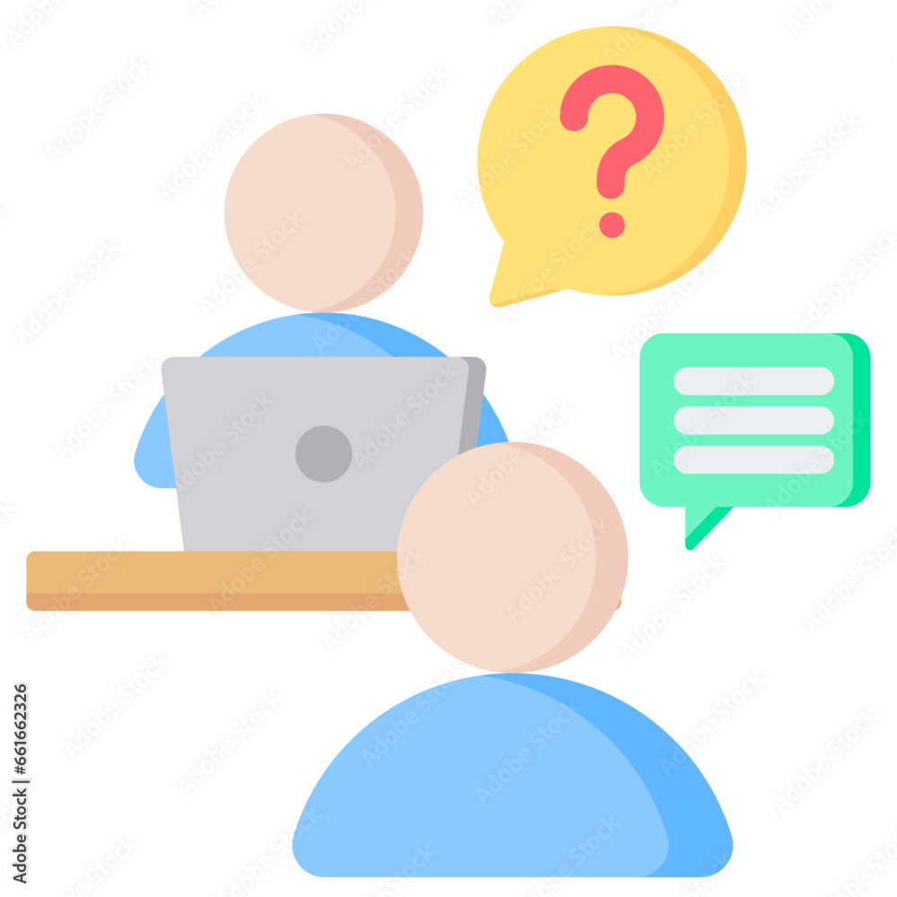 Interview Flat Icon