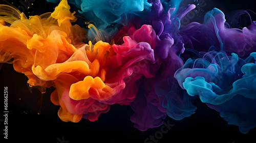 splash of color fluid