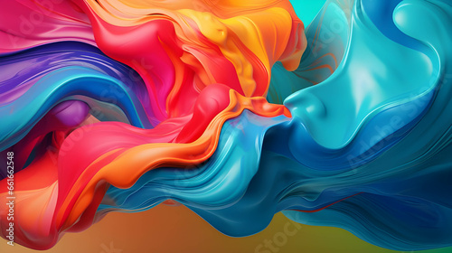 abstract color fluid