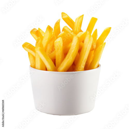 French fries in a cup