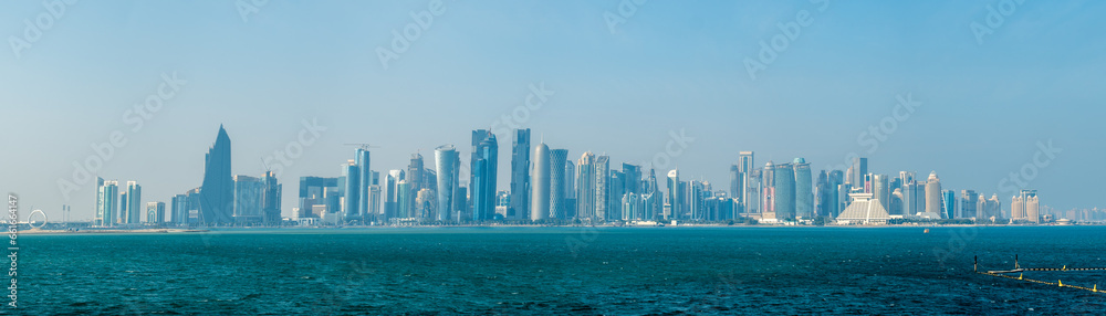 a few of the skyline in doha qatar