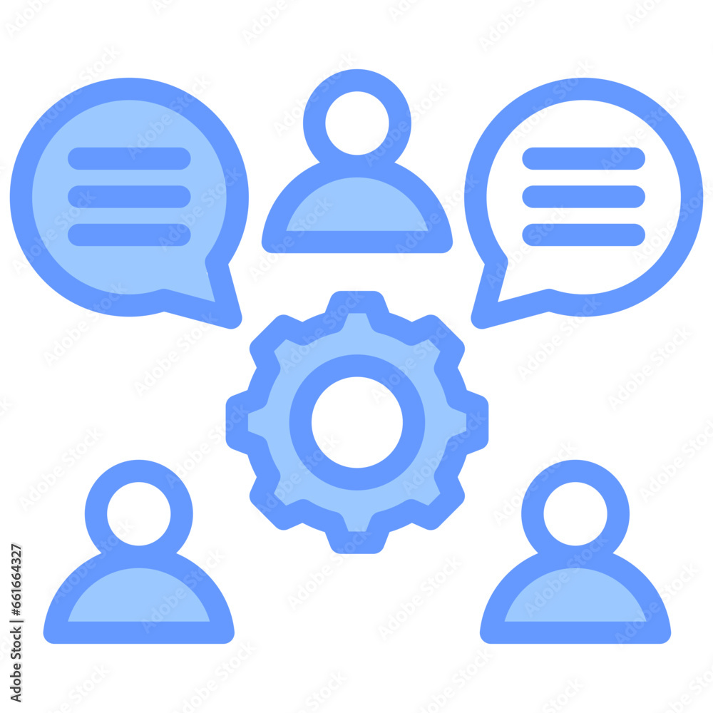 Stakeholder Feedback Blue Icon Stakeholder Feedback Blue Icon