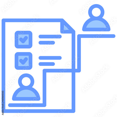 Succession Planing Blue Icon