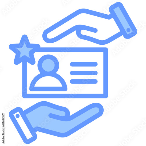 Customer Loyalty Programs Blue Icon