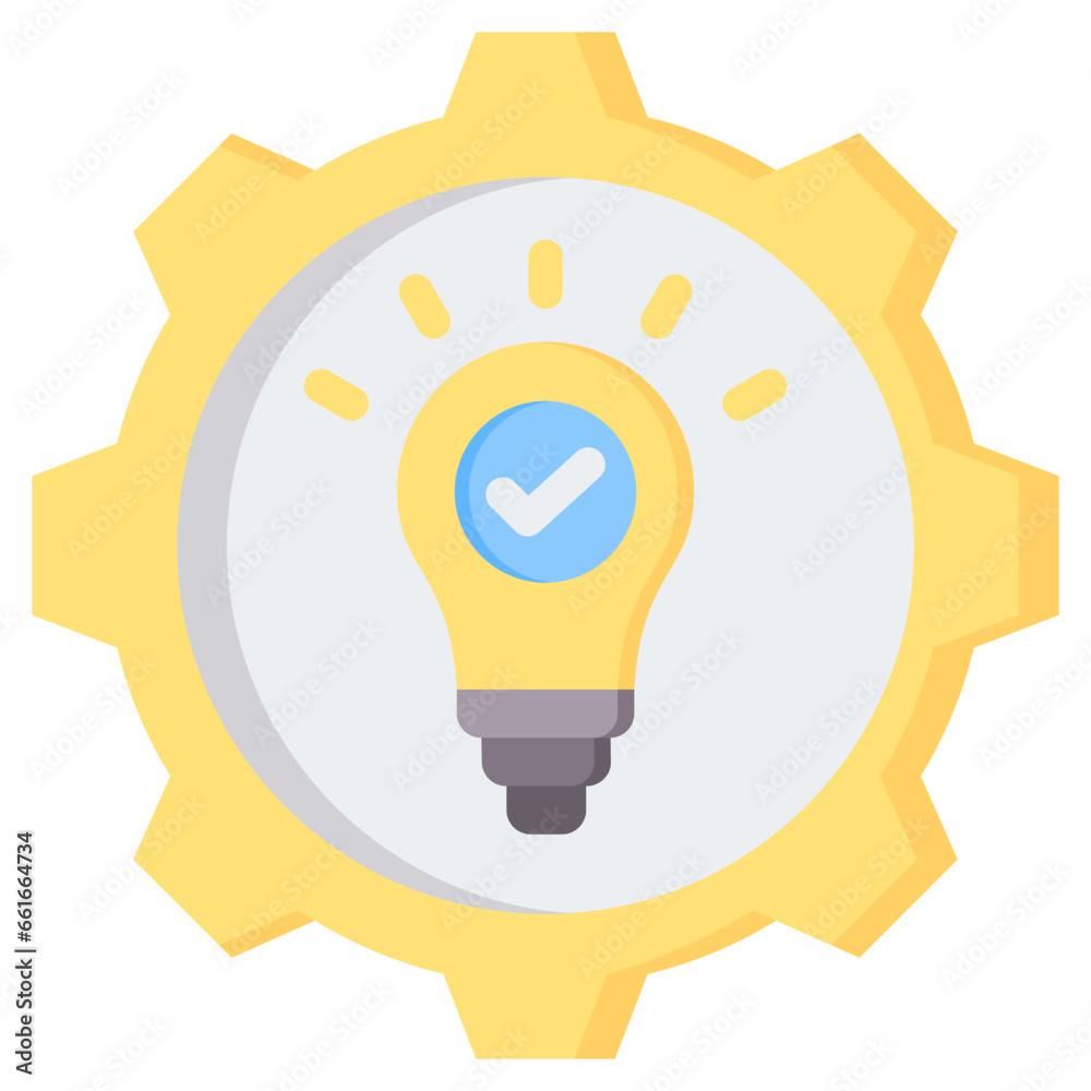 Solution Flat Icon Solution Flat Icon