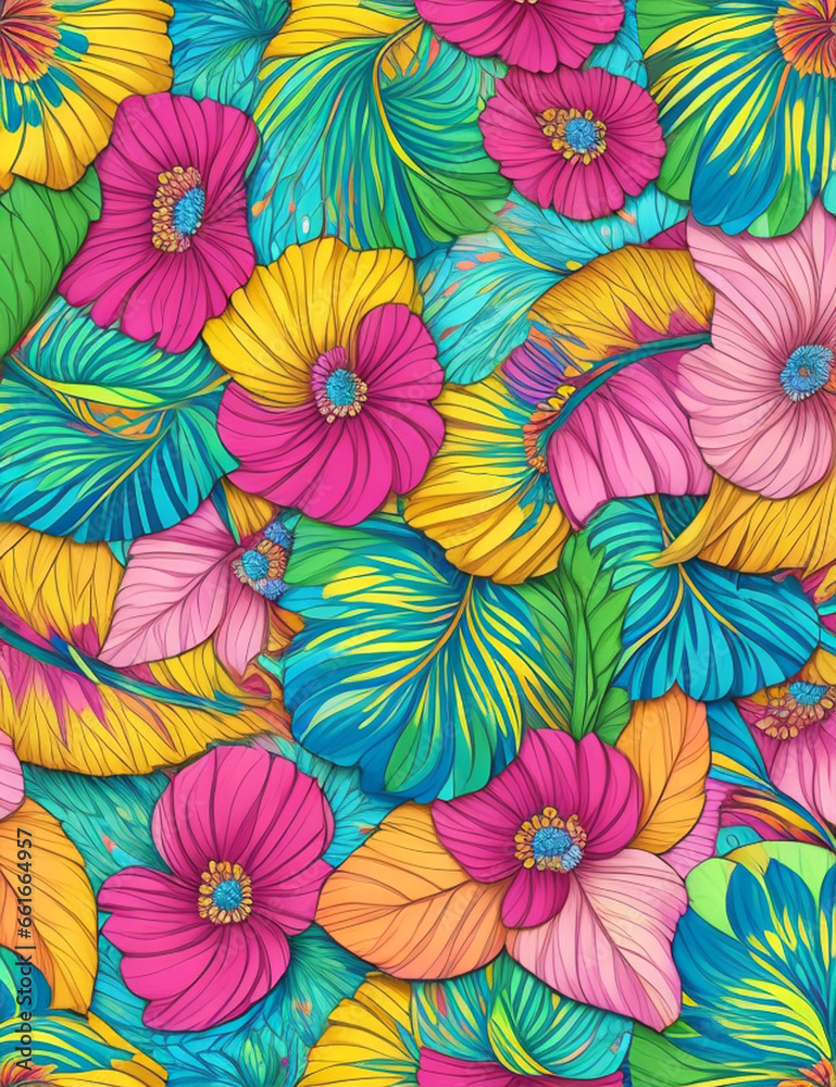 seamless pattern with flowers seamless pattern with flowers