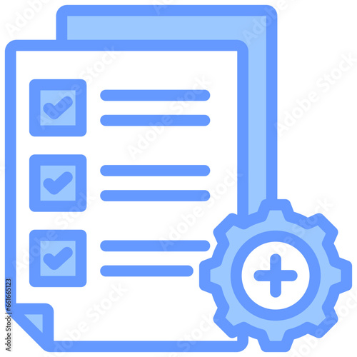Grading Blue Icon