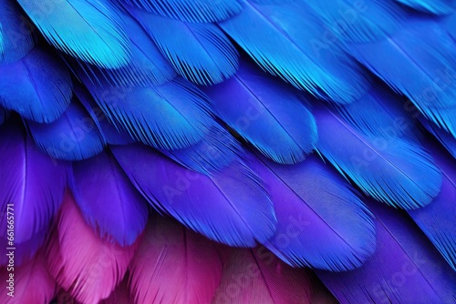 Macaw s feather texture blue and purple © LimeSky