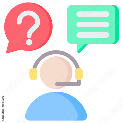 Customer Service Flat Icon