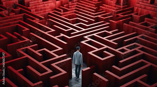 Man in the maze