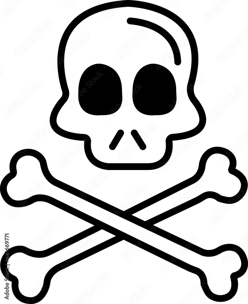 Black line Crossbones Skull Human shape icon. Death, danger or poison symbol. Mortality symbol. Satanic imagery. Horror icon. Occult, Demon, Rock and roll Logo Icon isolated on transparent background. Black line Crossbones Skull Human shape icon. Death, danger or poison symbol. Mortality symbol. Satanic imagery. Horror icon. Occult, Demon, Rock and roll Logo Icon isolated on transparent background.