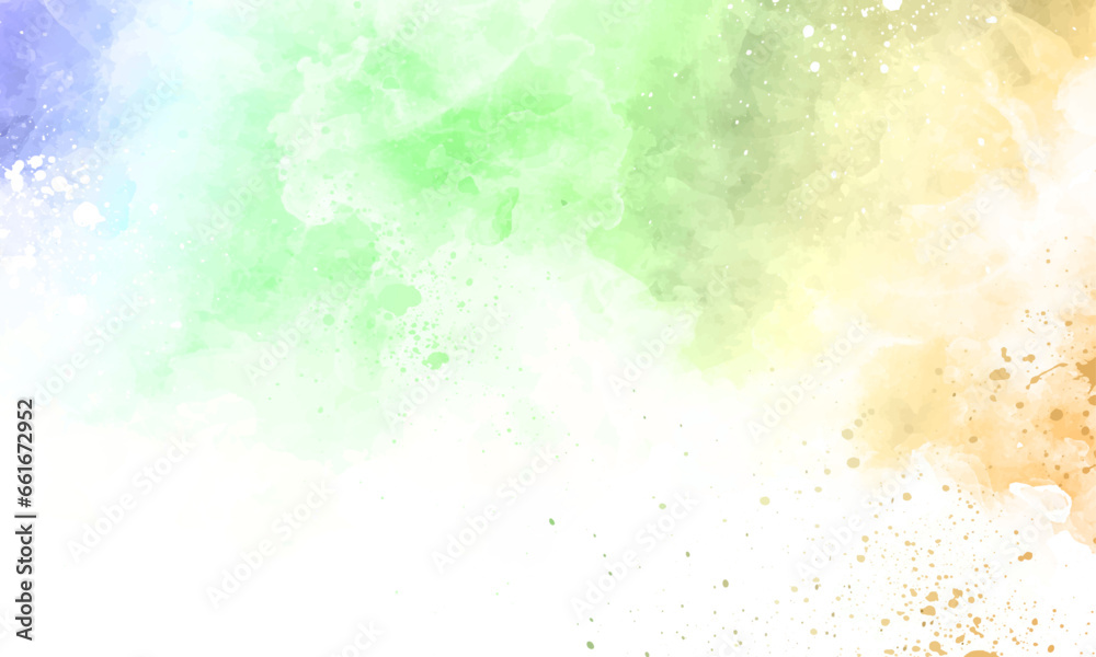 Vector watercolor stains abstract background