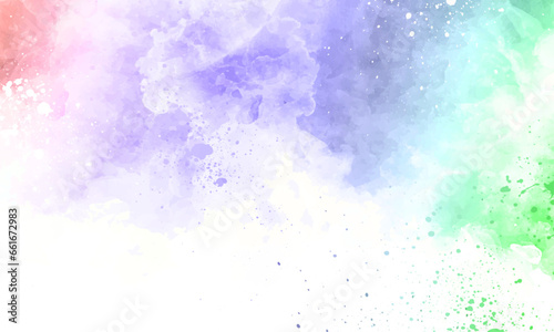 Vector watercolor stains abstract background