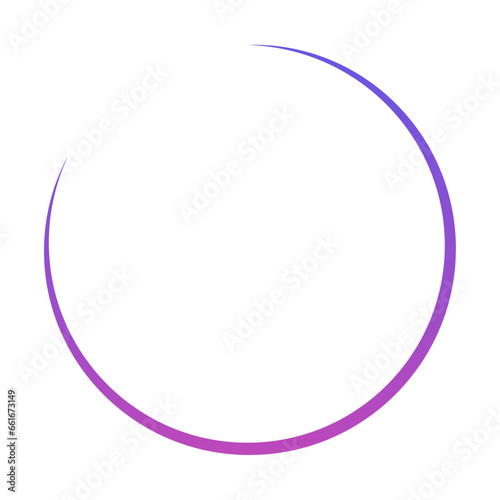 Vector round frame gradient vector ornament graphic border doodle ring curve link connection