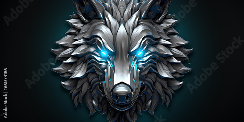Modern Wolf Logo Concept