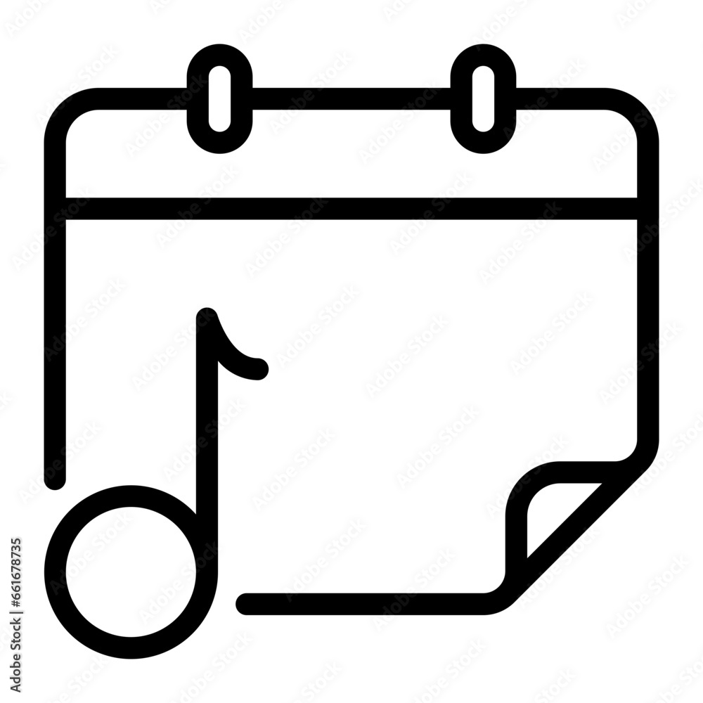music line icon music line icon
