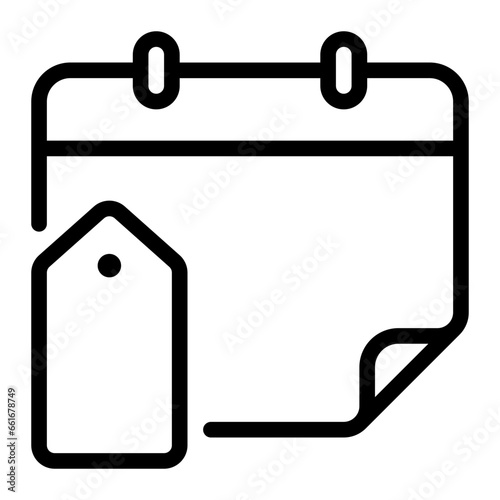 price tag line icon