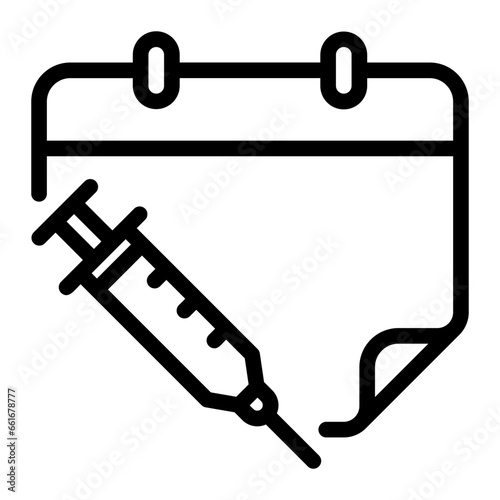 syringe line icon