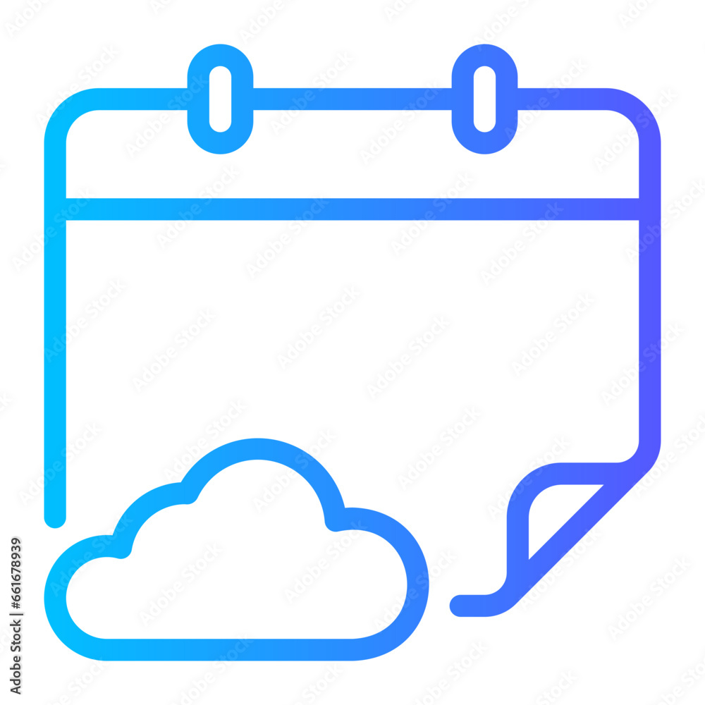 cloud gradient icon cloud gradient icon