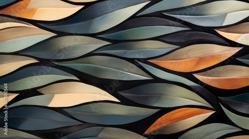 Wood marquetry wall parquet, abstract pattern background