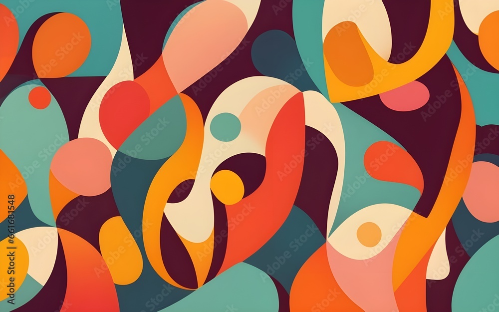 Abstract multi-colored circle pattern on a full frame background Abstract multi-colored circle pattern on a full frame background