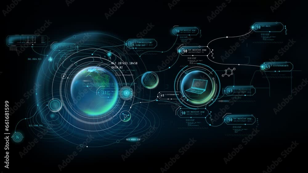 Augmented reality with space infographics Augmented reality with space infographics