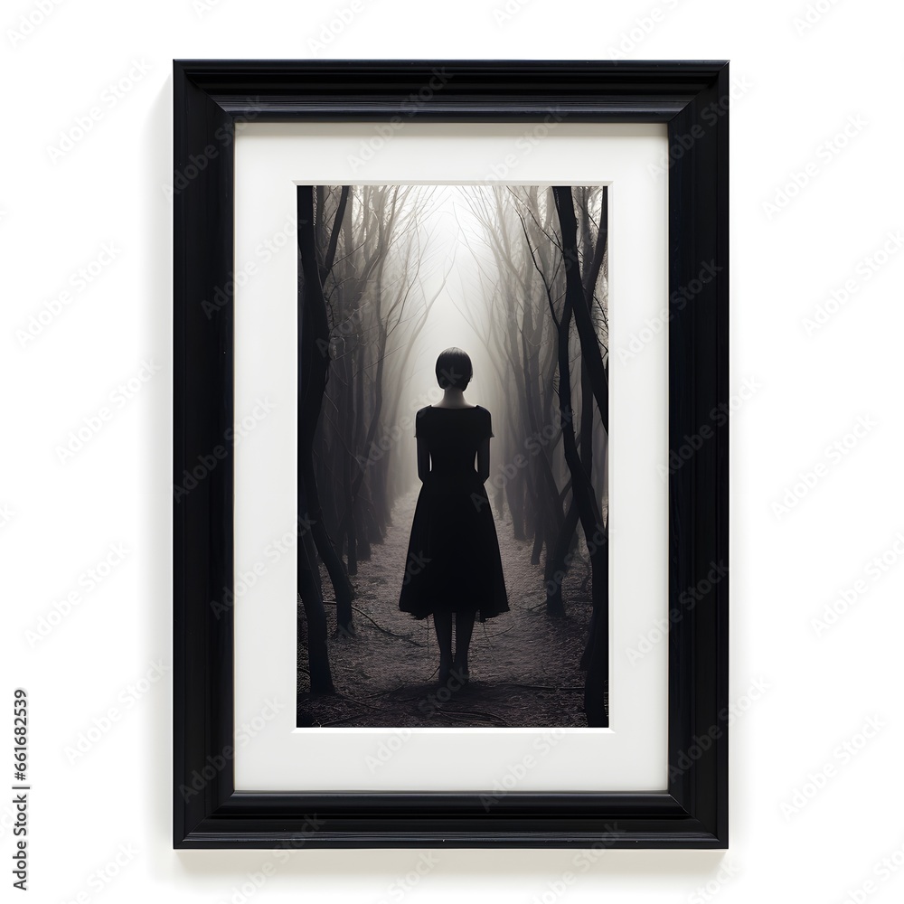 his sleek black frame is perfect for displaying your artwork, photographs, or other visuals, adding a touch of modern elegance to your home decor or gallery space.