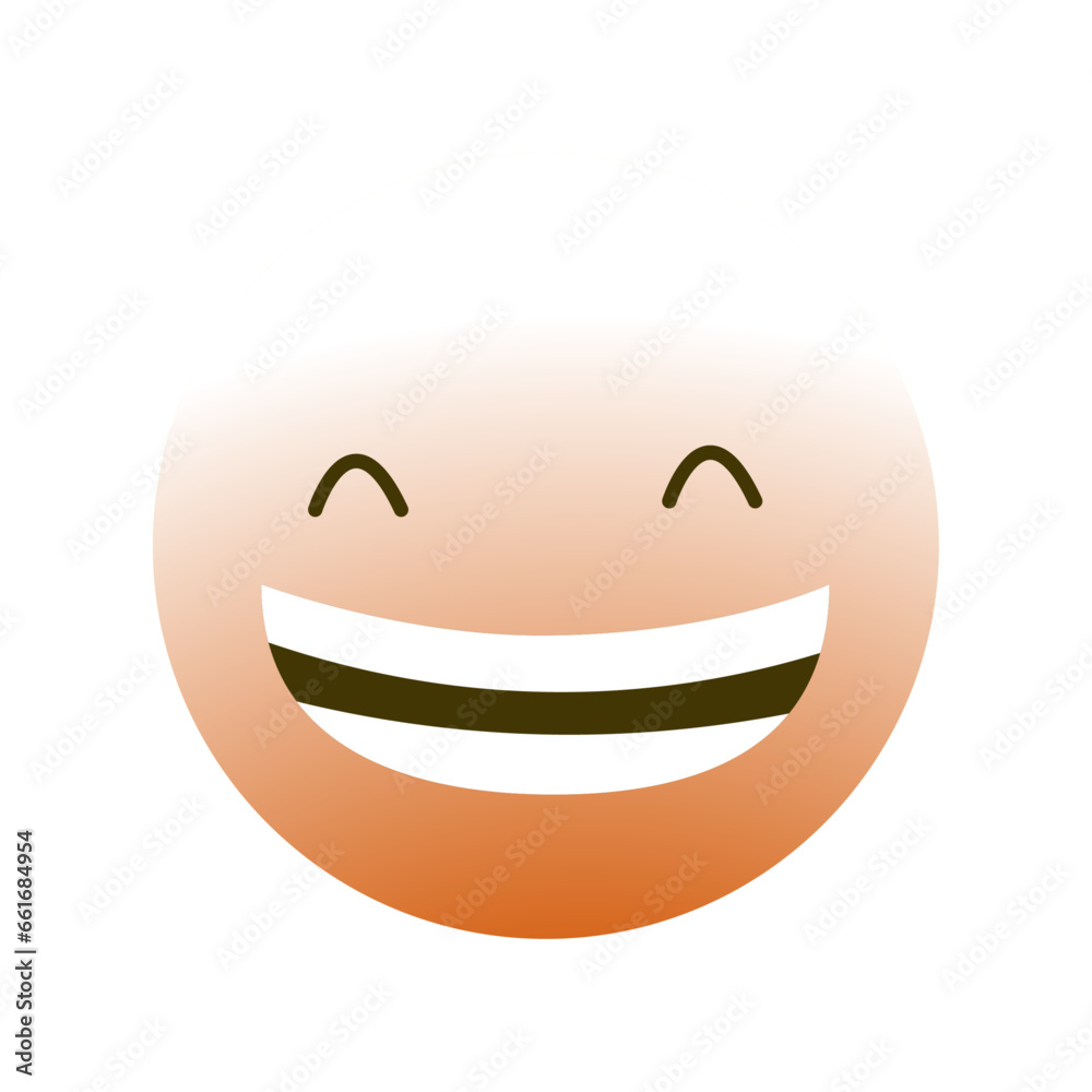 Vector round yellow emoticon set isolated on white background Vector round yellow emoticon set isolated on white background