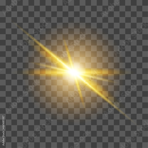 Vector transparent light flare effect background