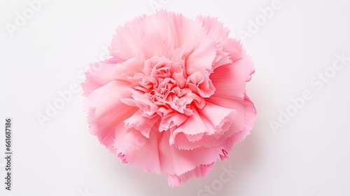 Portrait beautiful pink carnation flower Ai Generative