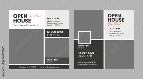Real Estate Social Media Template, Open House Social Media Template, Real Estate Services