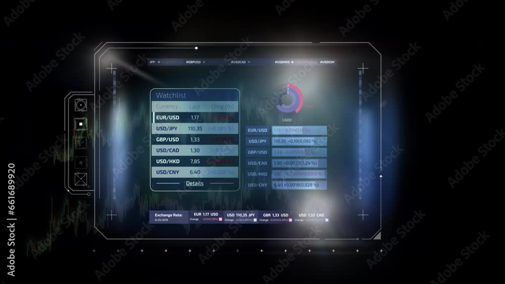 Animated infographics on trading and the stock market Animated infographics on trading and the stock market