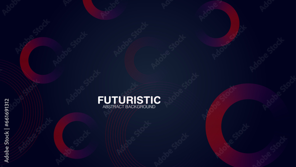 Futuristic abstract background. Glowing circle lines design. Modern shiny blue and pink geometric lines pattern. Future technology concept. Suit for poster, banner, cover, presentation, we