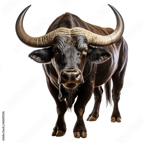 Bull, Buffalo isolated on white background