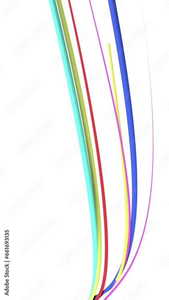 Pack of 3 animations of colorful striped lines. Luma mattes are included. Vertical video. Pack of 3 animations of colorful striped lines. Luma mattes are included. Vertical video.