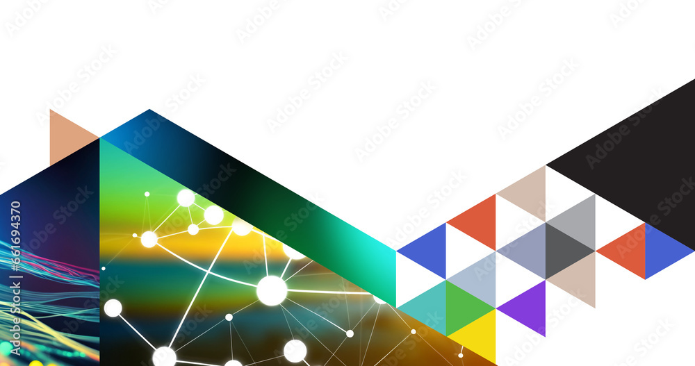 Ultra modern design collage style abstract background with copy space ...