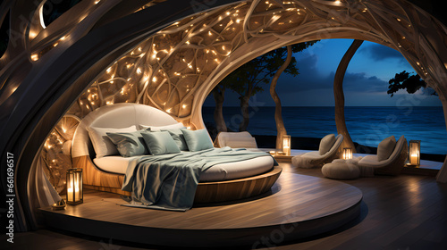 Starfish Theme Bedroom Design © Sticker Me
