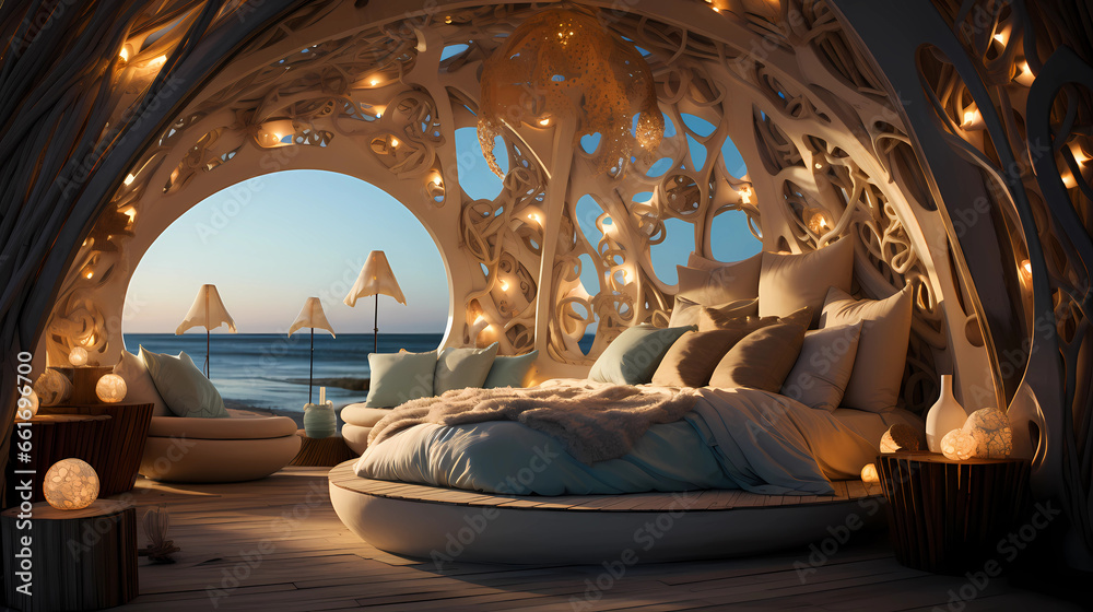 Starfish Theme Bedroom Design