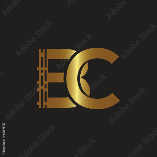 BC letter logo template elements. BC letter vector illustration logo design .