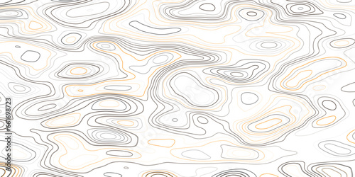 Seamless pattern with lines Topographic map. Geographic mountain relief. Abstract lines background. Contour maps. Topo contour map on white background, Topographic contour lines.