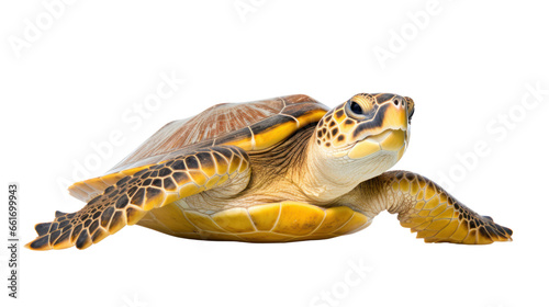 sea turtle on the transparent background