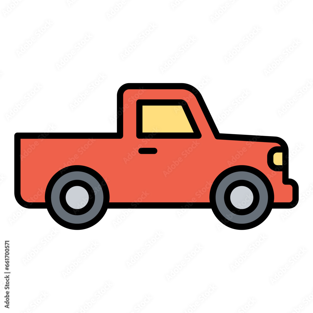 Pick-up truck icon