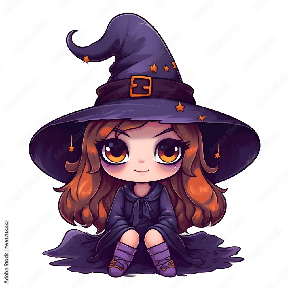 Cute Little Witch, Halloween, Spooky