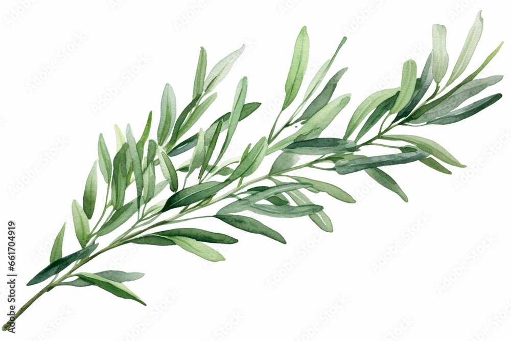 Generative AI : Tea tree plant branch. Hand drawn Melaleuca alternifolia essential herb botanical illustration. Generative AI : Tea tree plant branch. Hand drawn Melaleuca alternifolia essential herb botanical illustration.