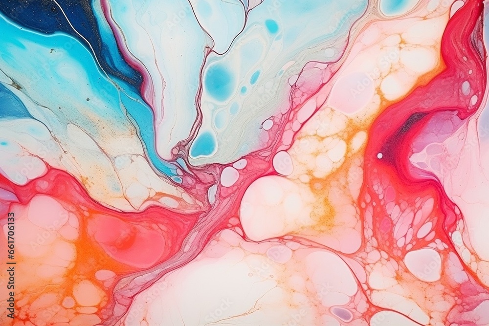 Fototapeta premium Generative AI : Marble abstract art from exquisite original painting for abstract background.